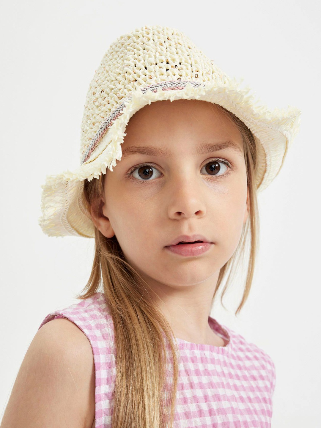 

DeFacto Self Design Sun Hat, White