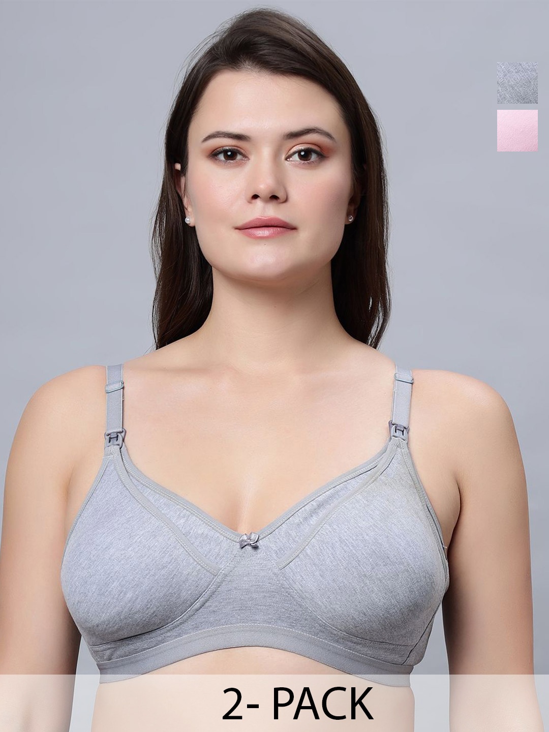 

In Care Full Coverage Lightly Padded Maternity Bra, Grey