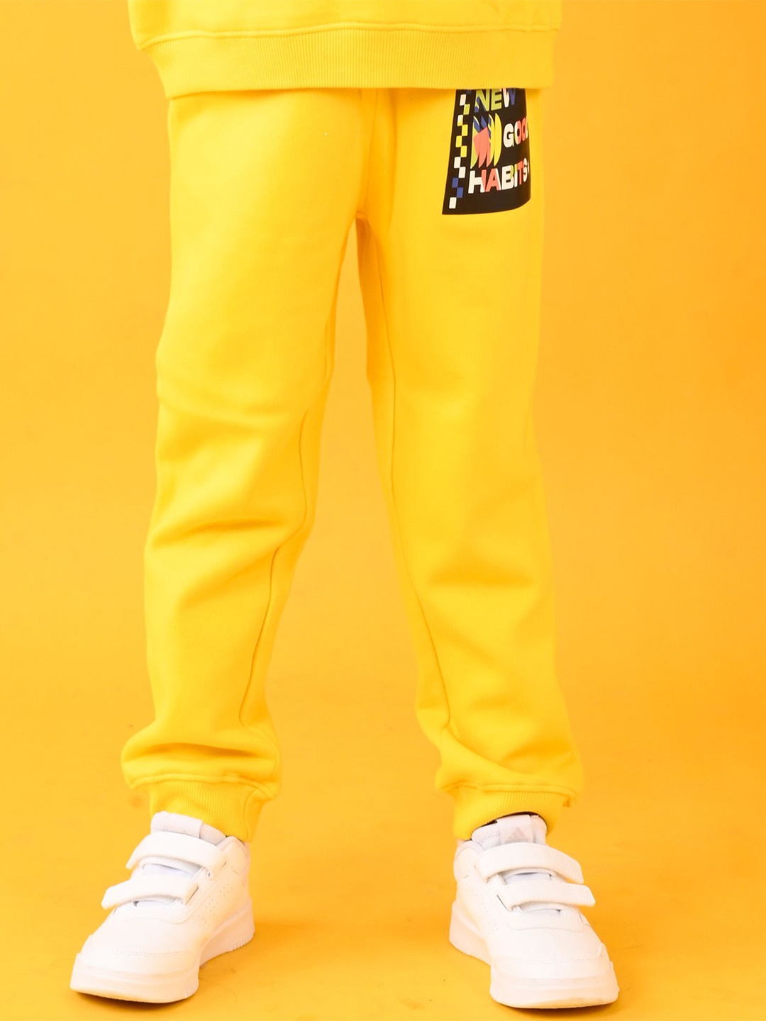 

Anthrilo Boys Relaxed Straight Leg Easy Wash Joggers Trousers, Yellow