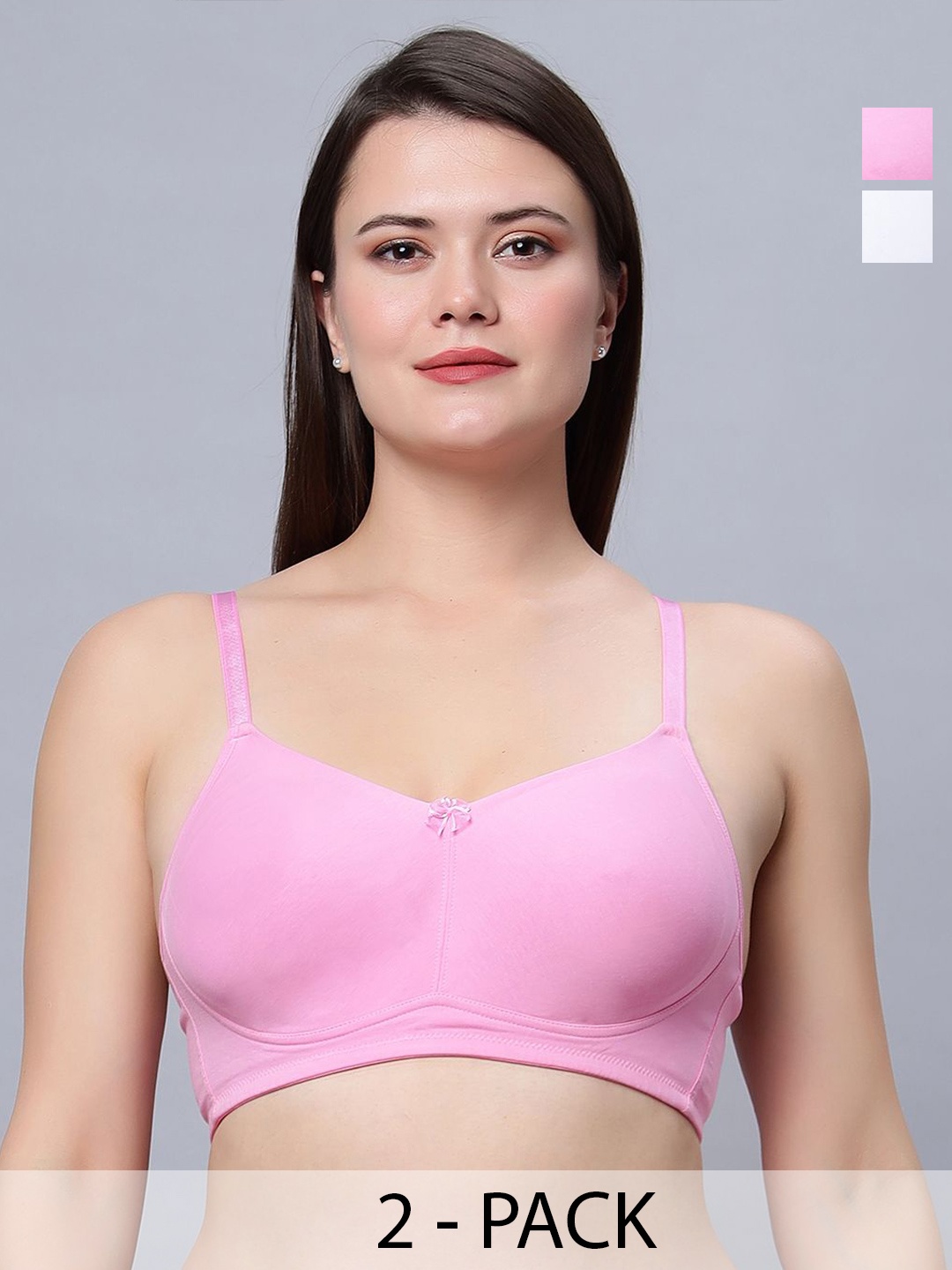 

In Care Pack of 2 Full Coverage Bra, White