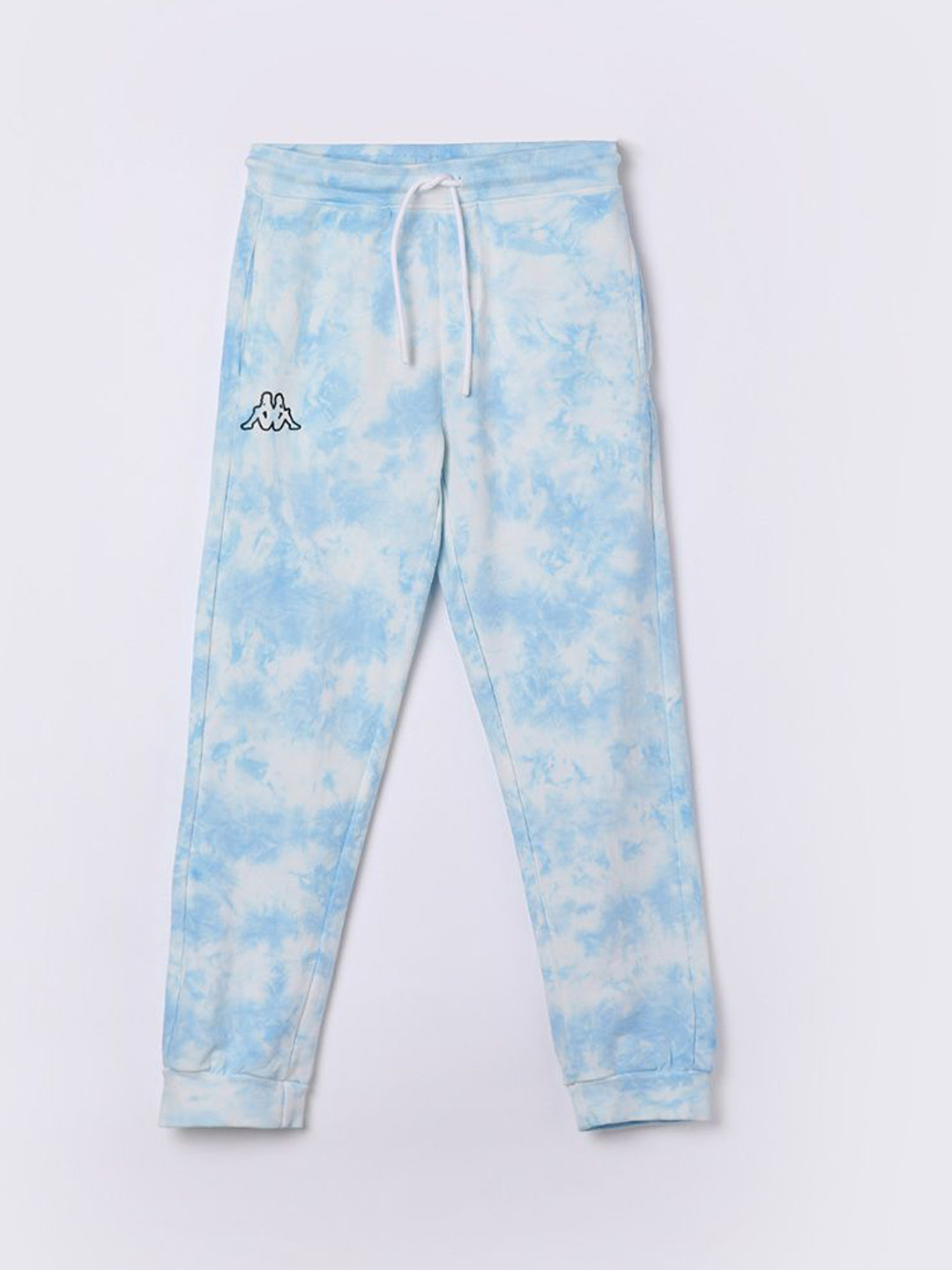 

Kappa Boys Tie & Dye Printed Pure Cotton Joggers, Blue