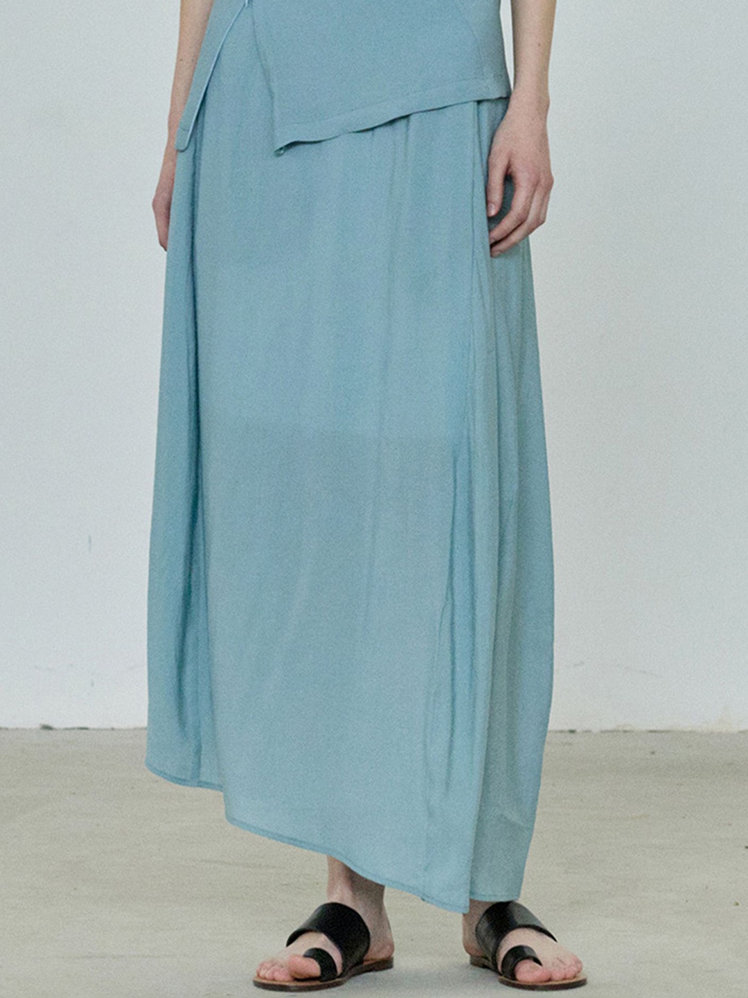 

LULU & SKY Women A-Line Maxi Skirts, Blue