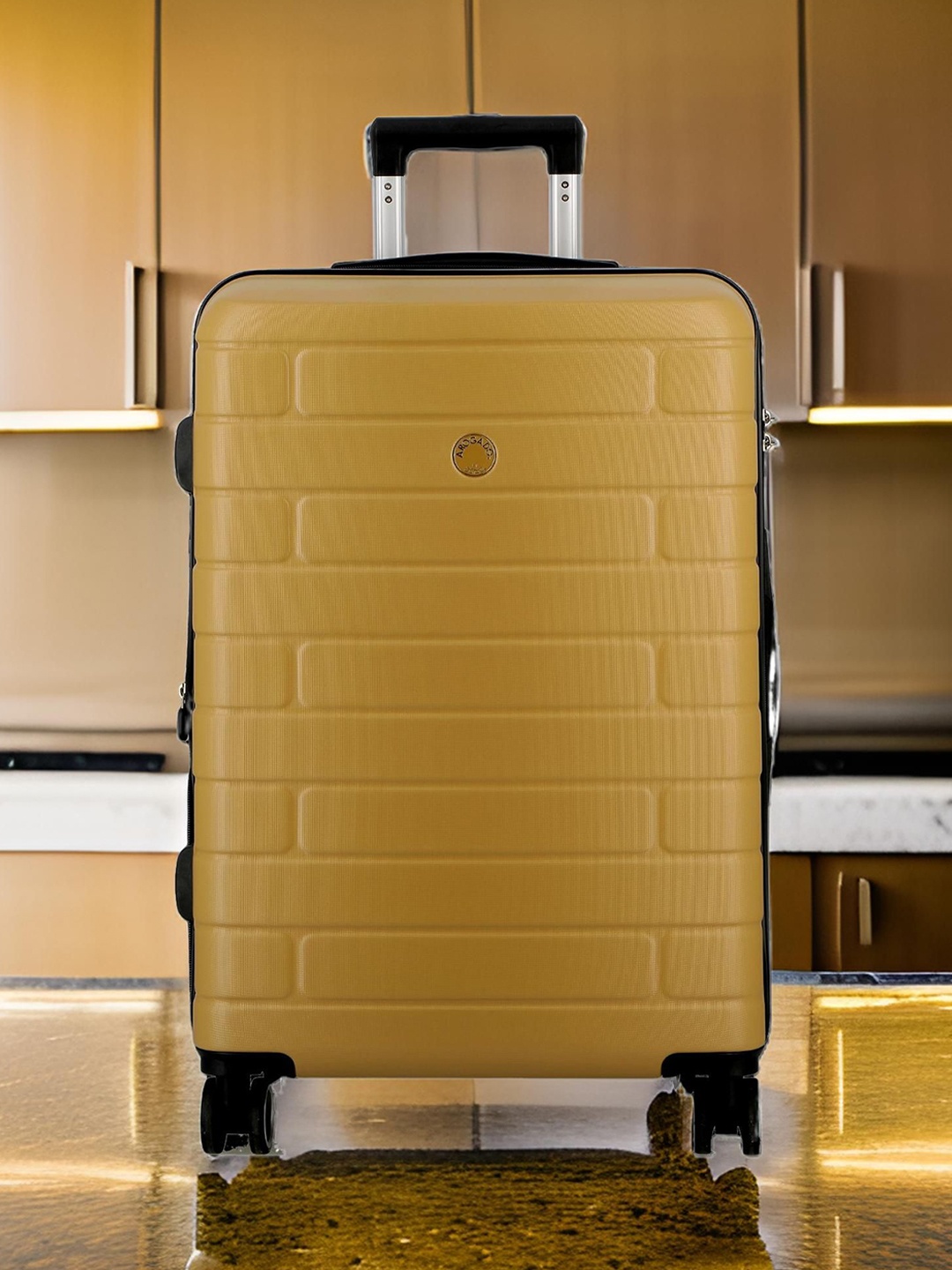 

JUMP Set Of 3 Hard-Sided Trolley Bag, Mustard