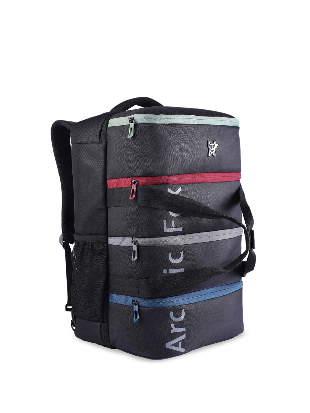 

Arctic Fox Colourblocked Medium Foldable Casual Duffel Bag, Black