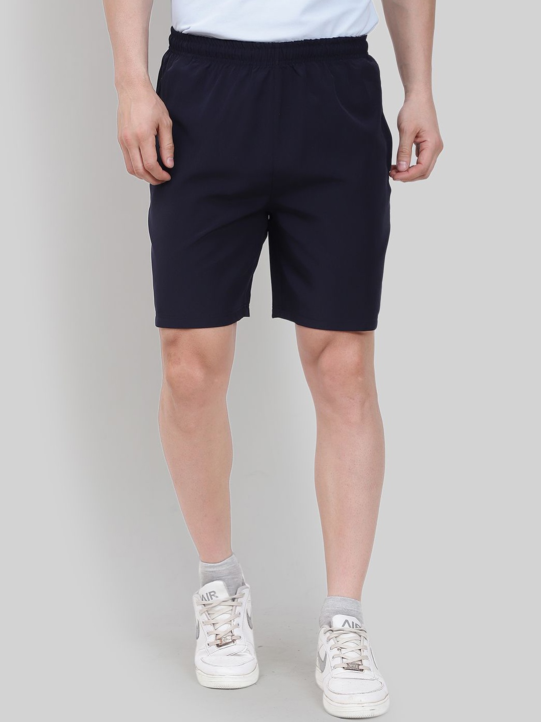 

Canjuice Men Training or Gym Sports Shorts, Navy blue