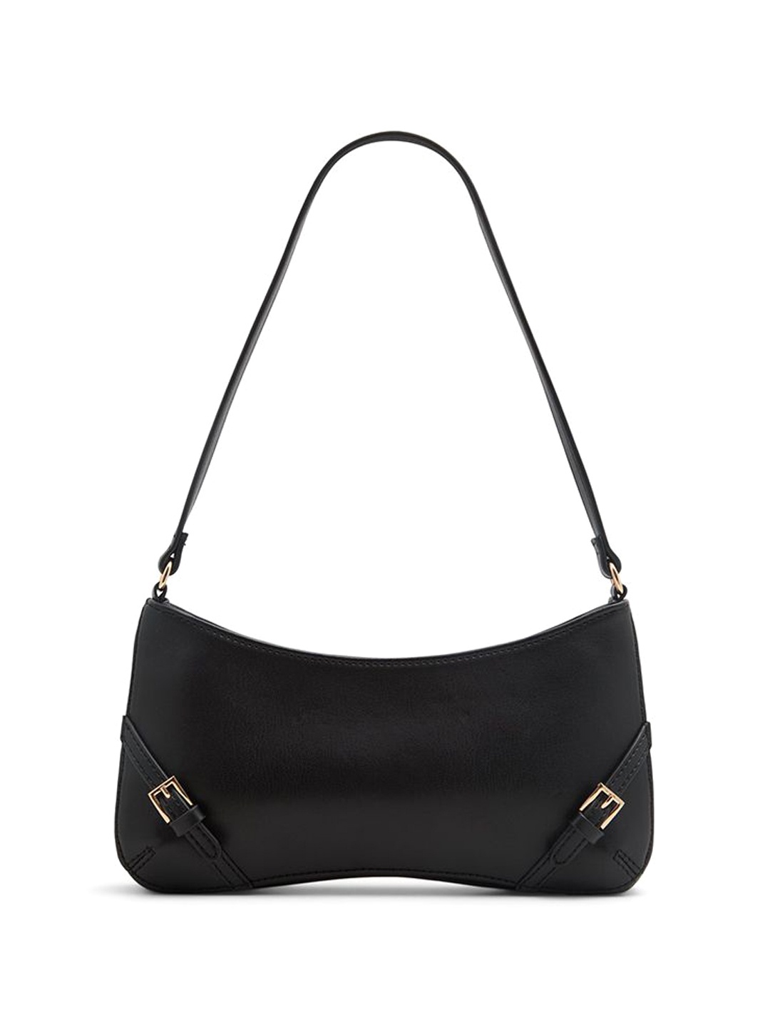 

Call It Spring Colourblocked PU Structured Handheld Bag with Quilted, Black
