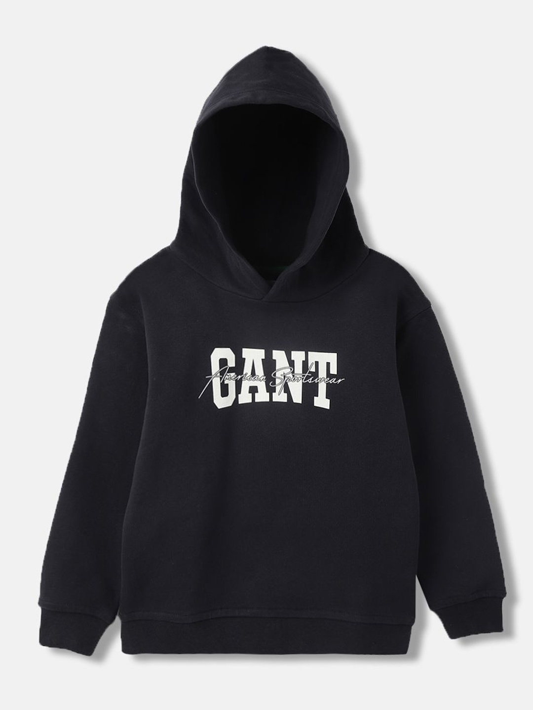 

GANT Boys Hooded Typography Printed Sweatshirt, Black