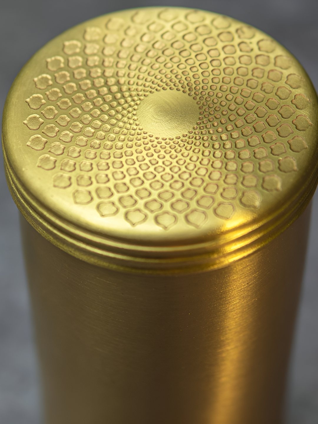 

Ambi Home Gold Toned Pure Brass Storage Container