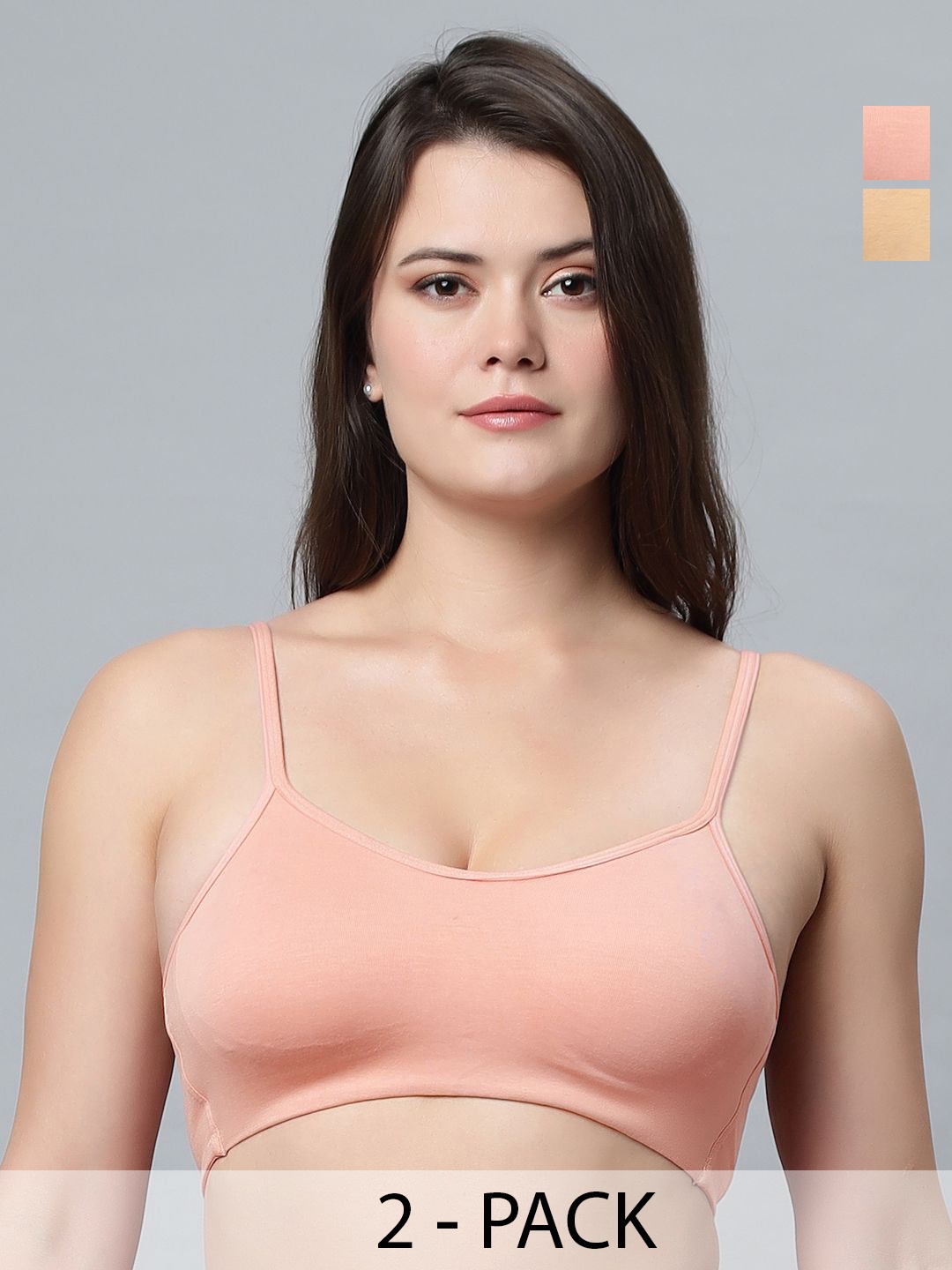 

In Care Solid Full Coverage Cotton Bra, Beige