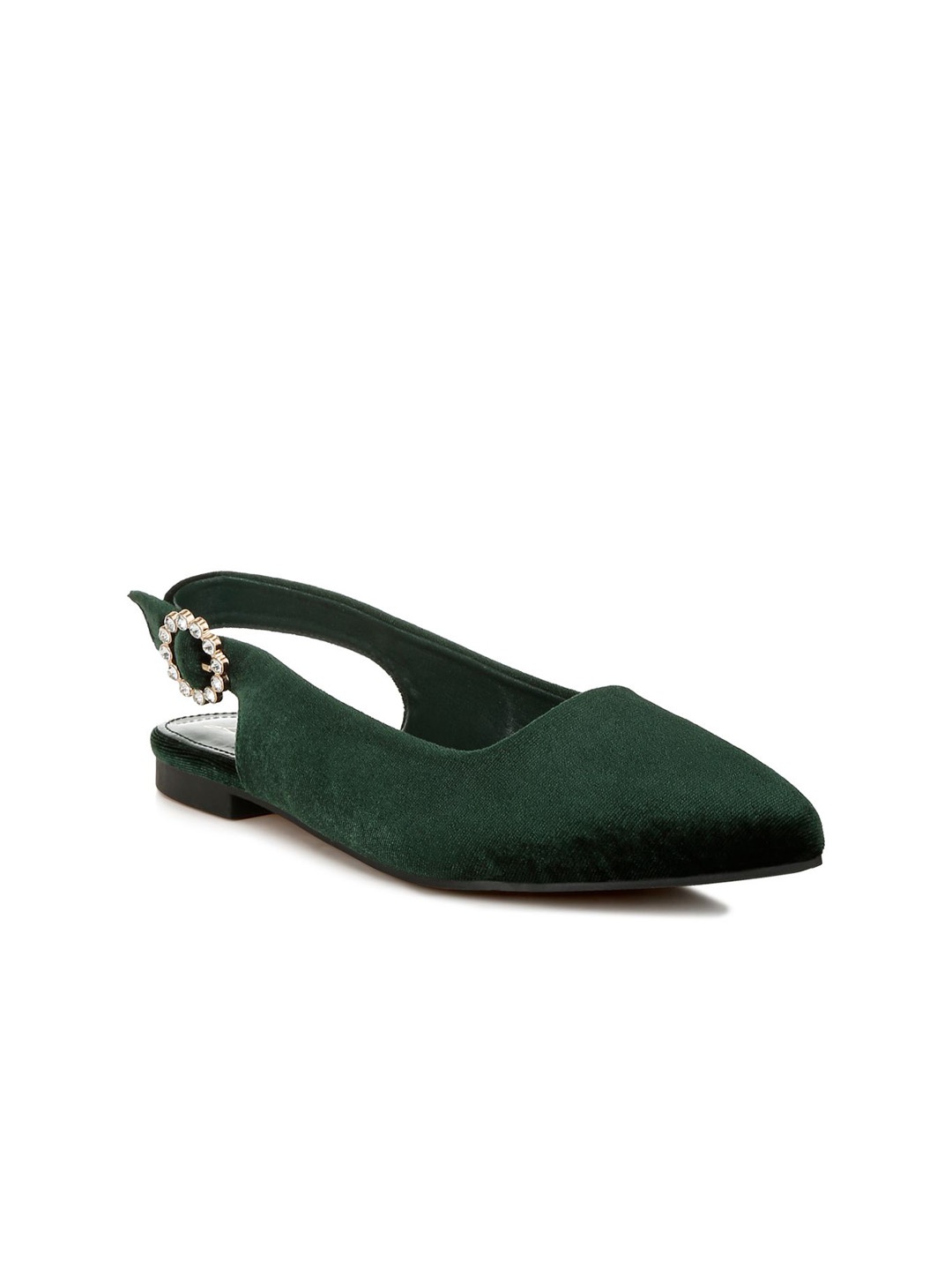 

London Rag Women Ballerinas with Buckles Flats, Green