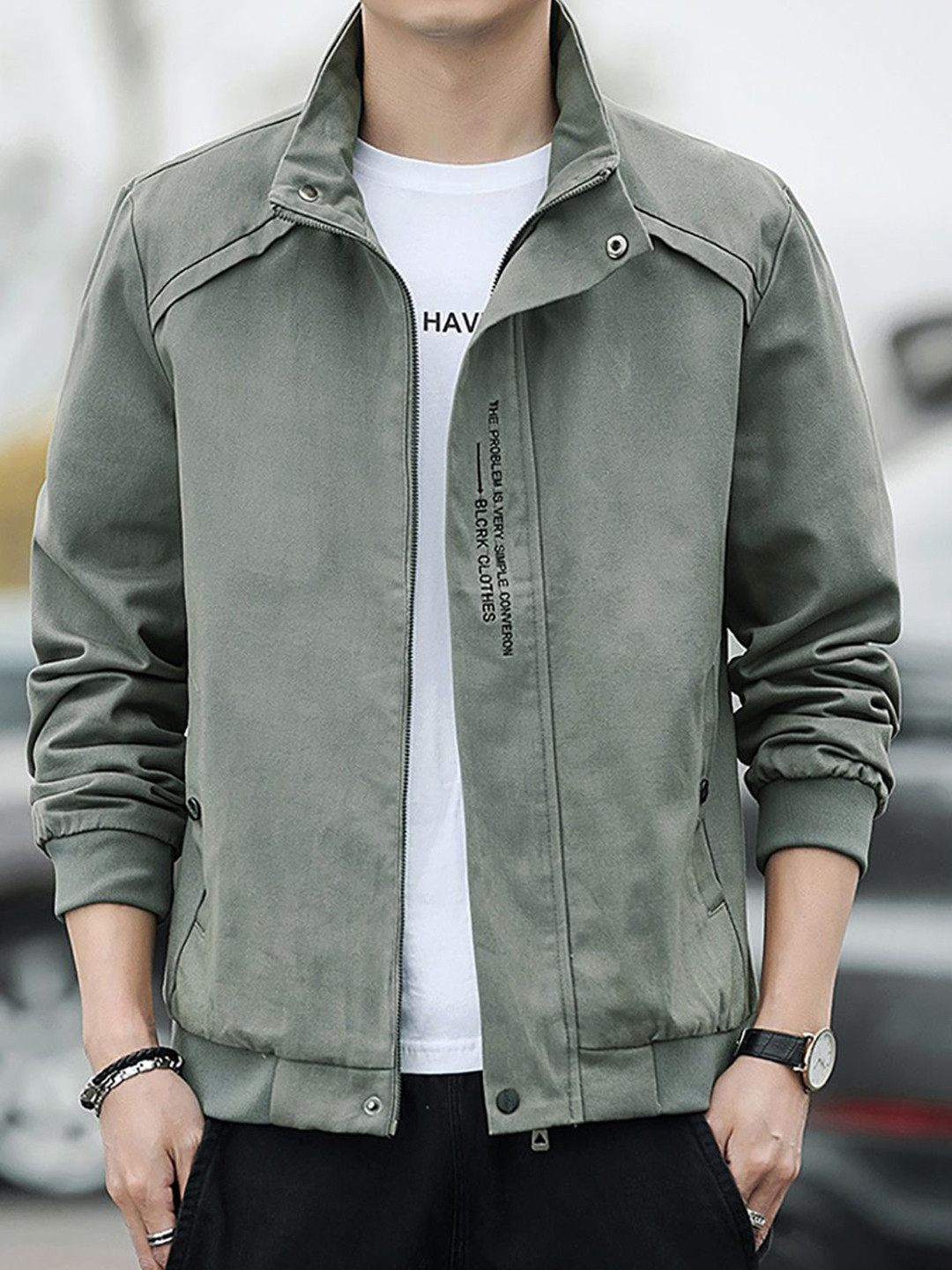 

StyleCast x Revolte Men Outdoor Tailored Jacket, Green