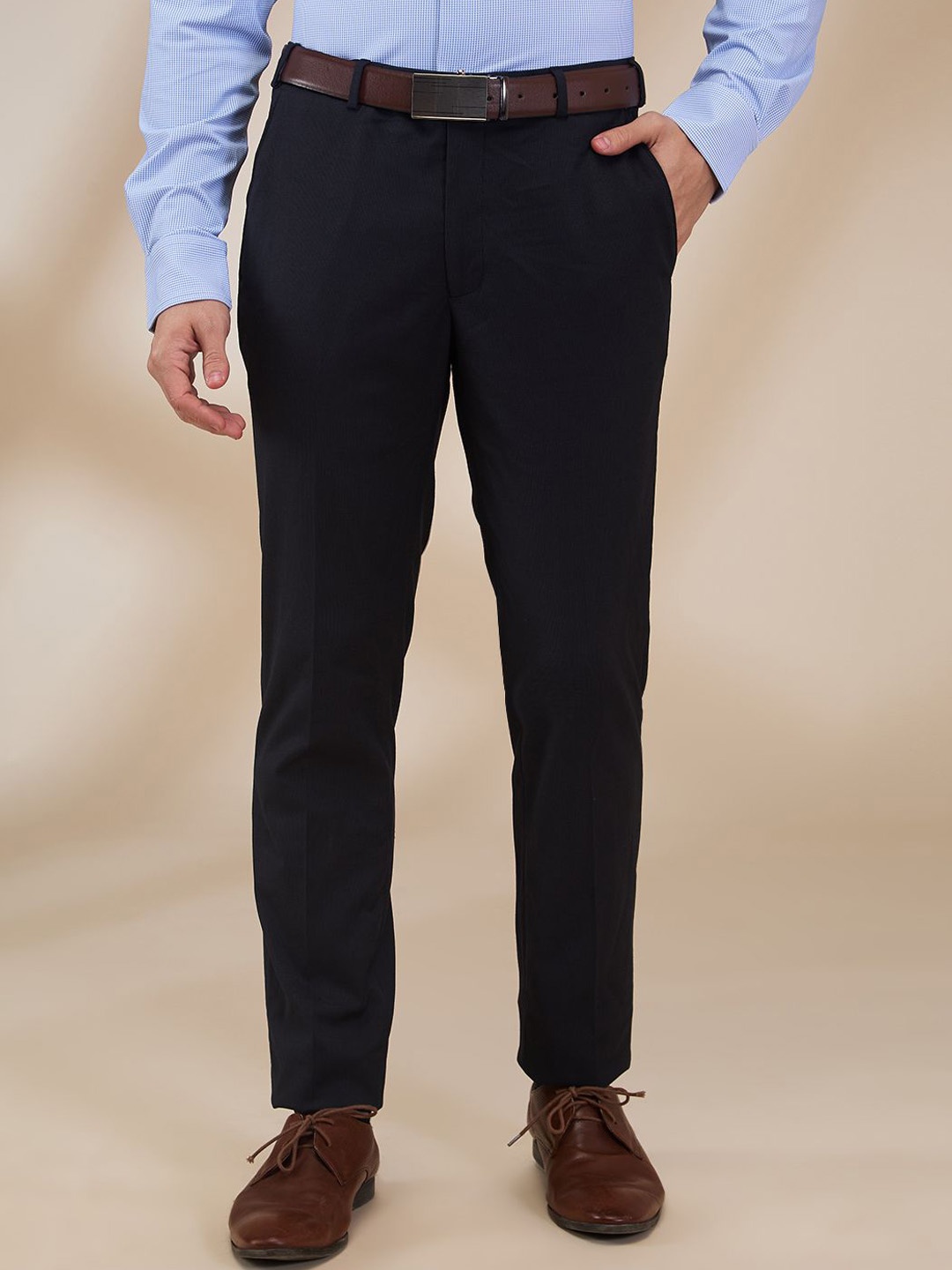

Park Avenue Men Slim Fit Trousers, Blue