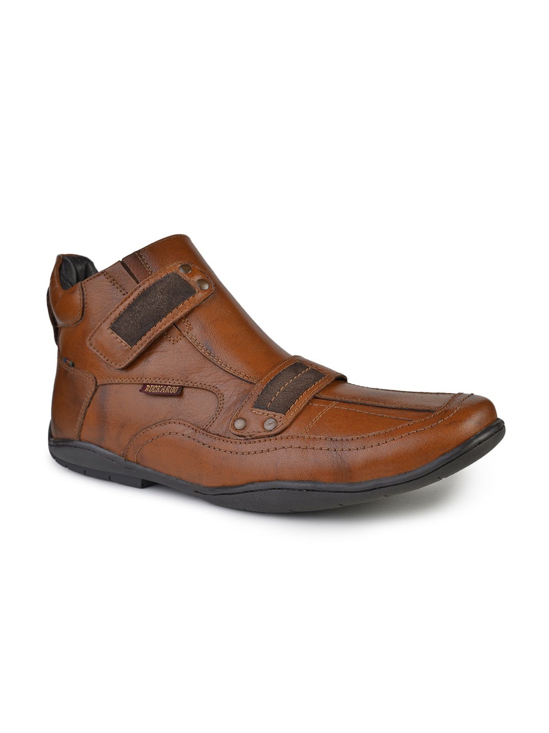 

Buckaroo Men Leather Regular Boots, Tan
