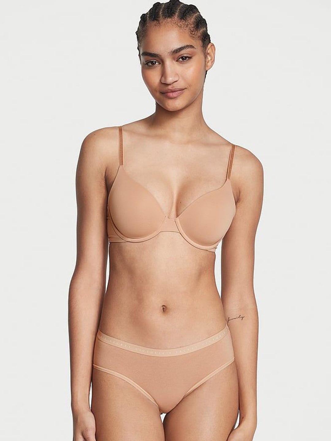 

Victoria's Secret Women Mid Rise Hipster Briefs, Beige