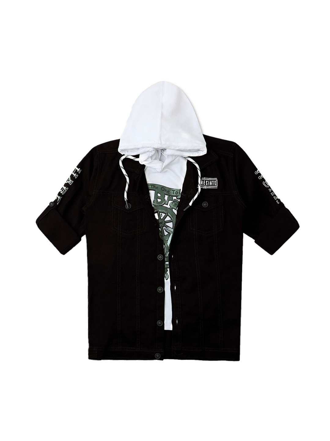

CAVIO Boys Lightweight Tailored Jacket & T-Shirt, Black
