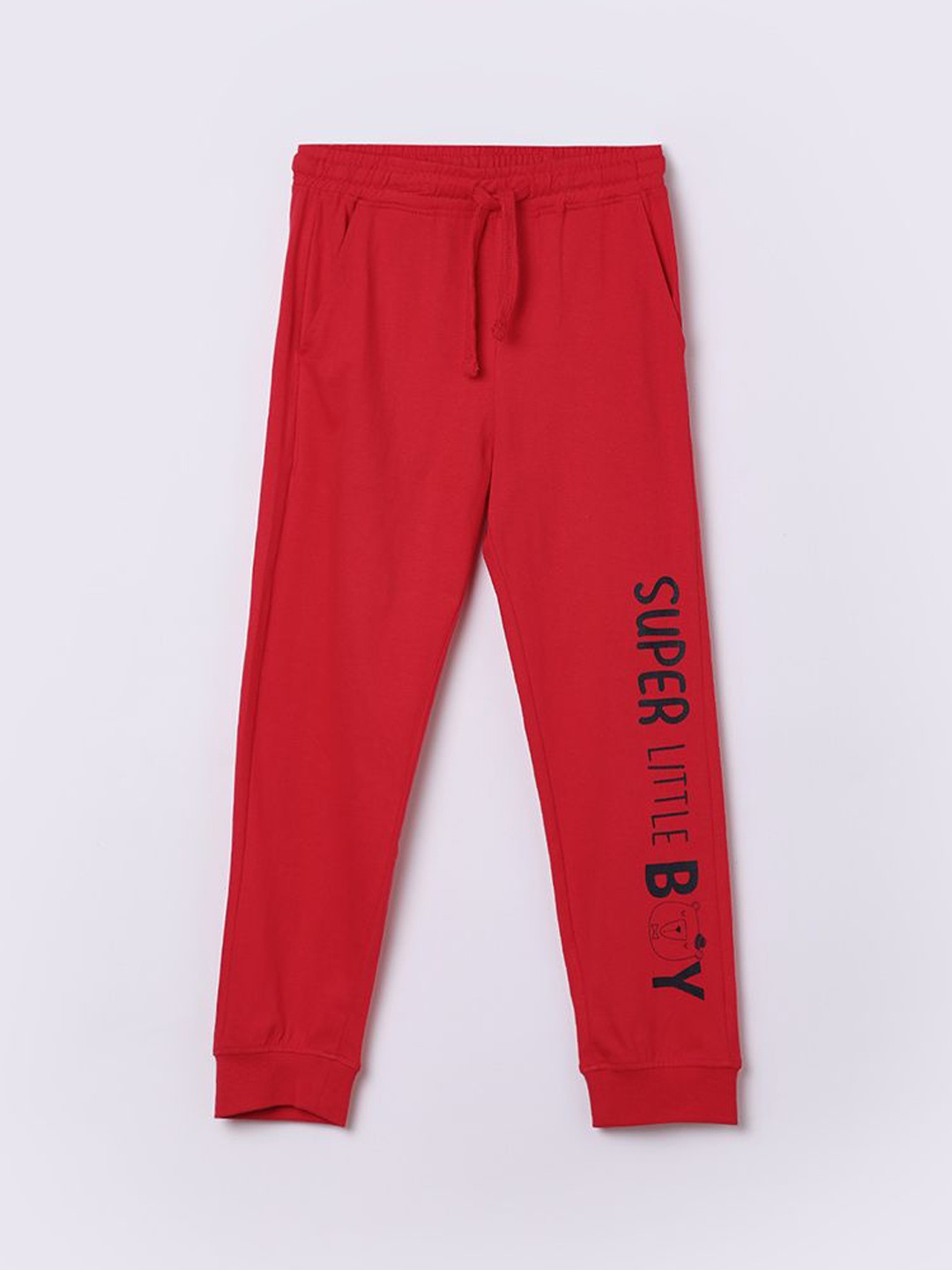 

Fame Forever by Lifestyle Boys Pure Cotton Joggers, Red