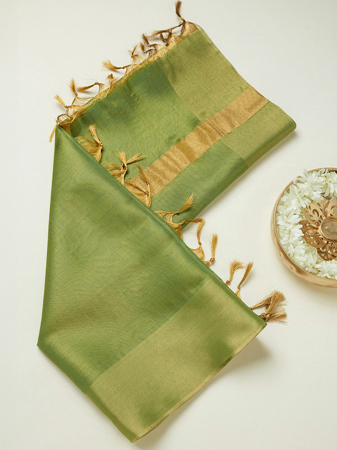 

Soch Zari Work Dupatta, Green