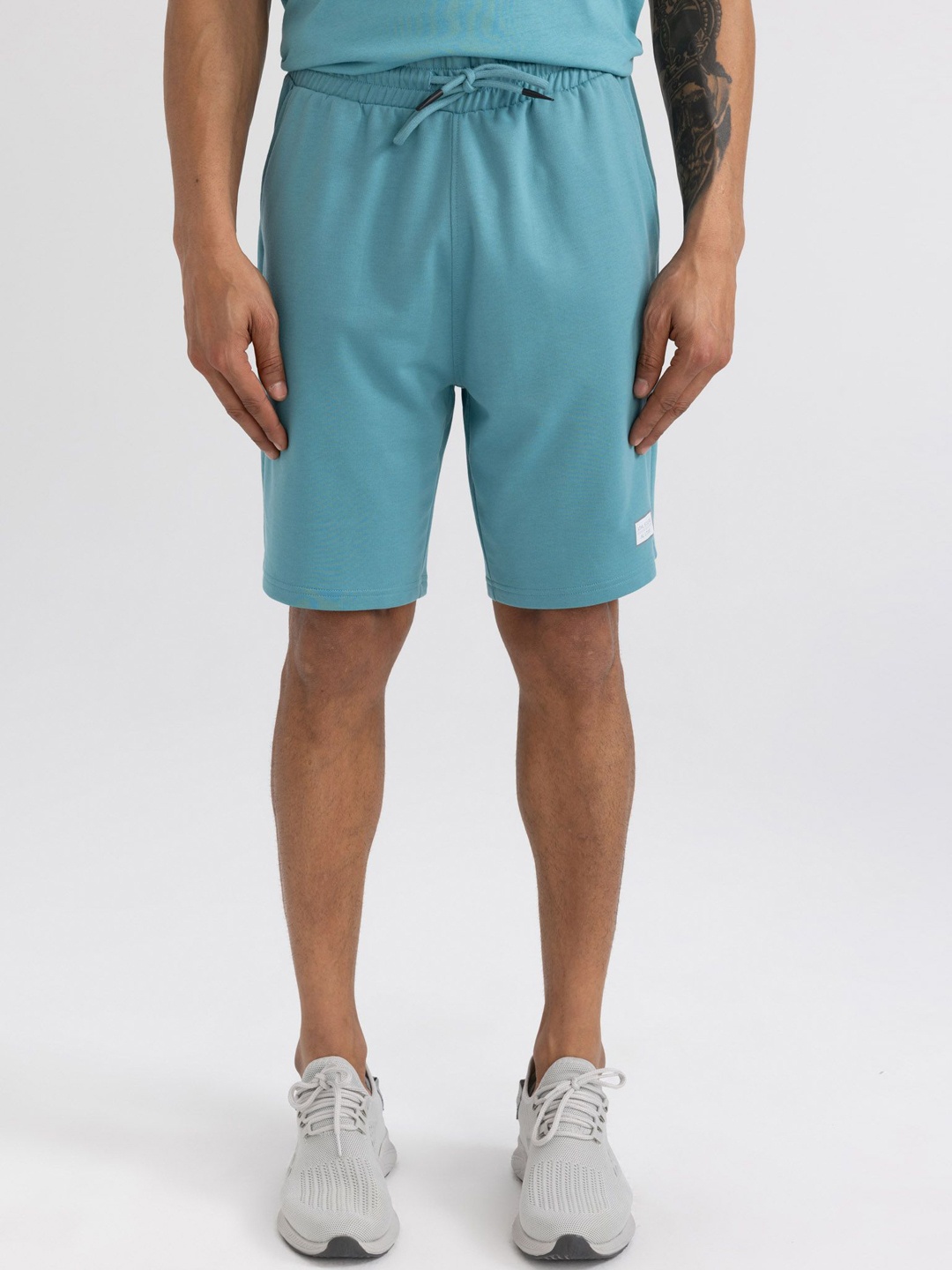 

DeFacto Men Regular Fit Sports Shorts, Blue