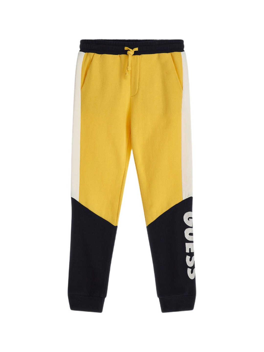 

GUESS kids Boys Printed Joggers Trousers, Yellow