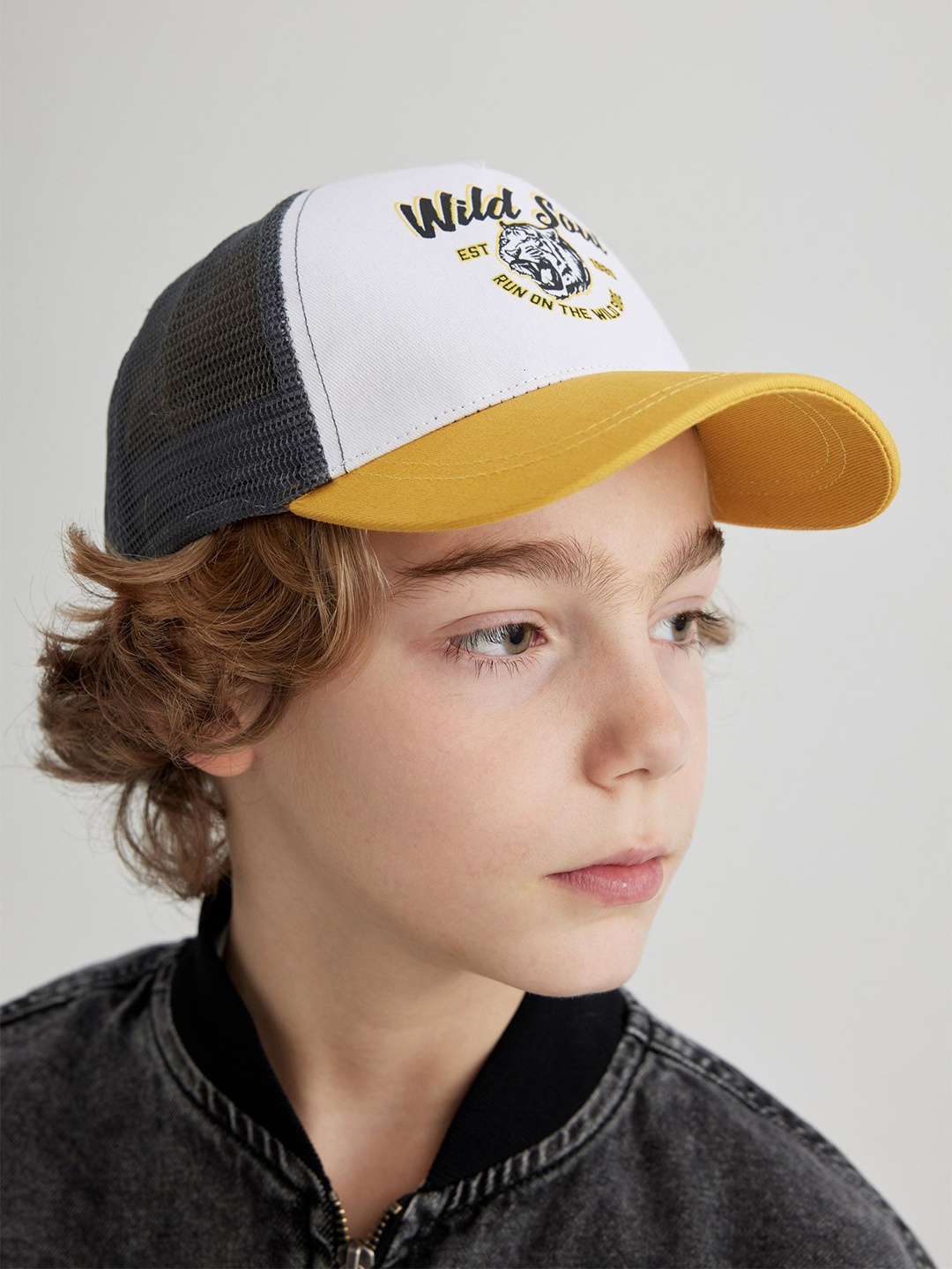 

DeFacto Boys Printed Baseball Cap, White