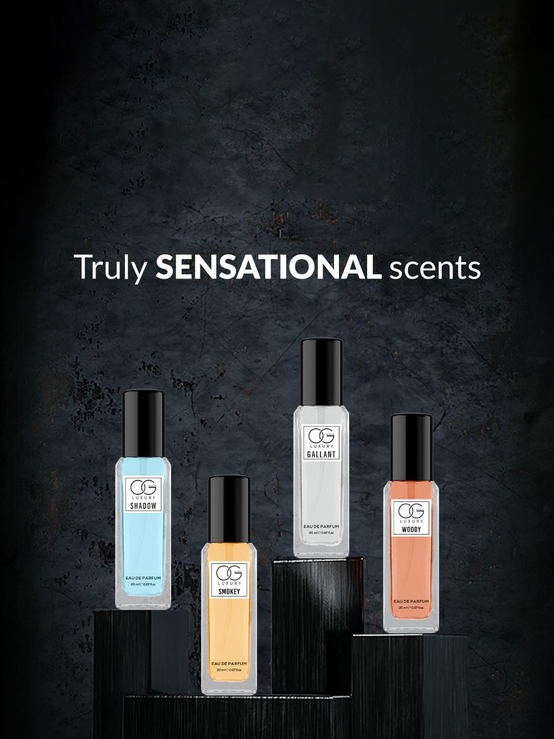 

OG BEAUTY LUXURY Set Of 4 Elite Aura Eau De Parfum - 20 ml - Each, Brown