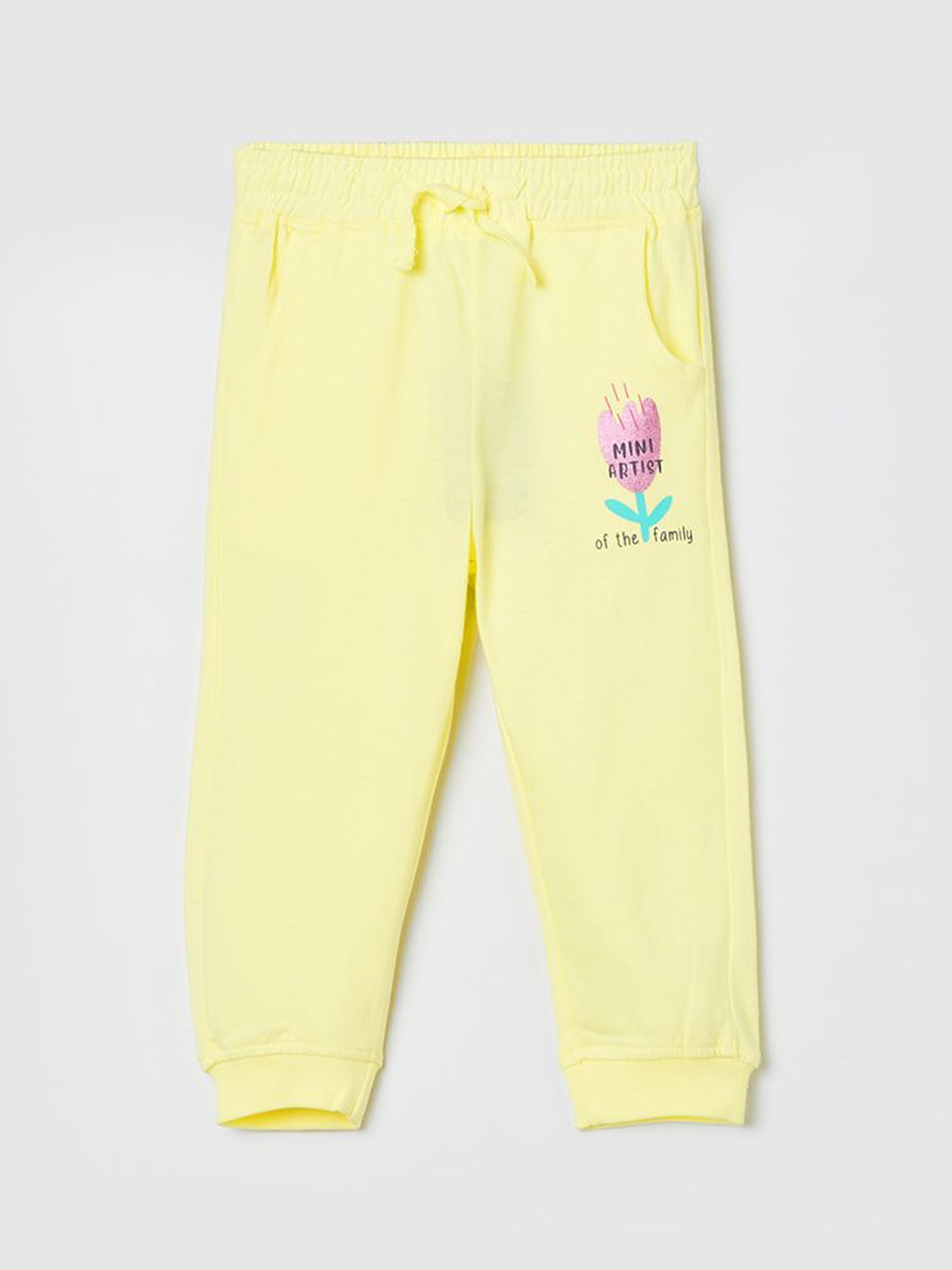 

Juniors by Lifestyle Infant Girls Pure Cotton Joggers, Yellow