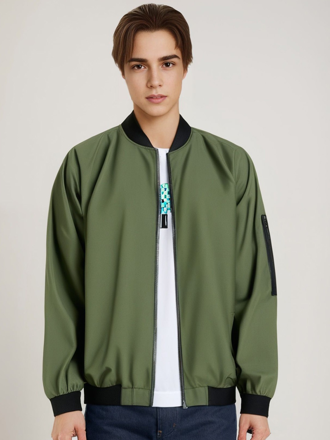 

StyleCast x Revolte Men Long SleevesTailored Jacket, Green