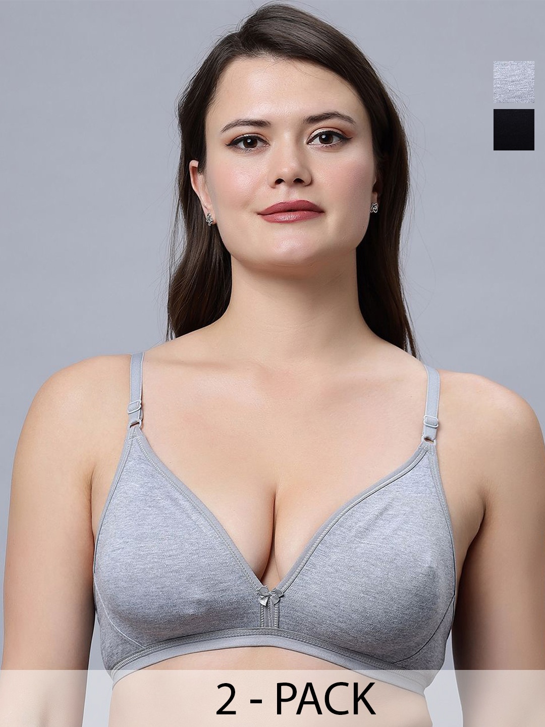 

In Care Bra Half Coverage T-shirt bra, Grey