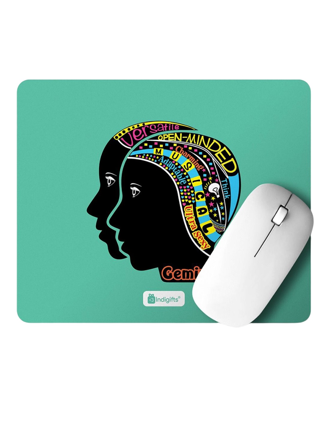

Indigifts Blue & White Printed Mouse Pad Organiser