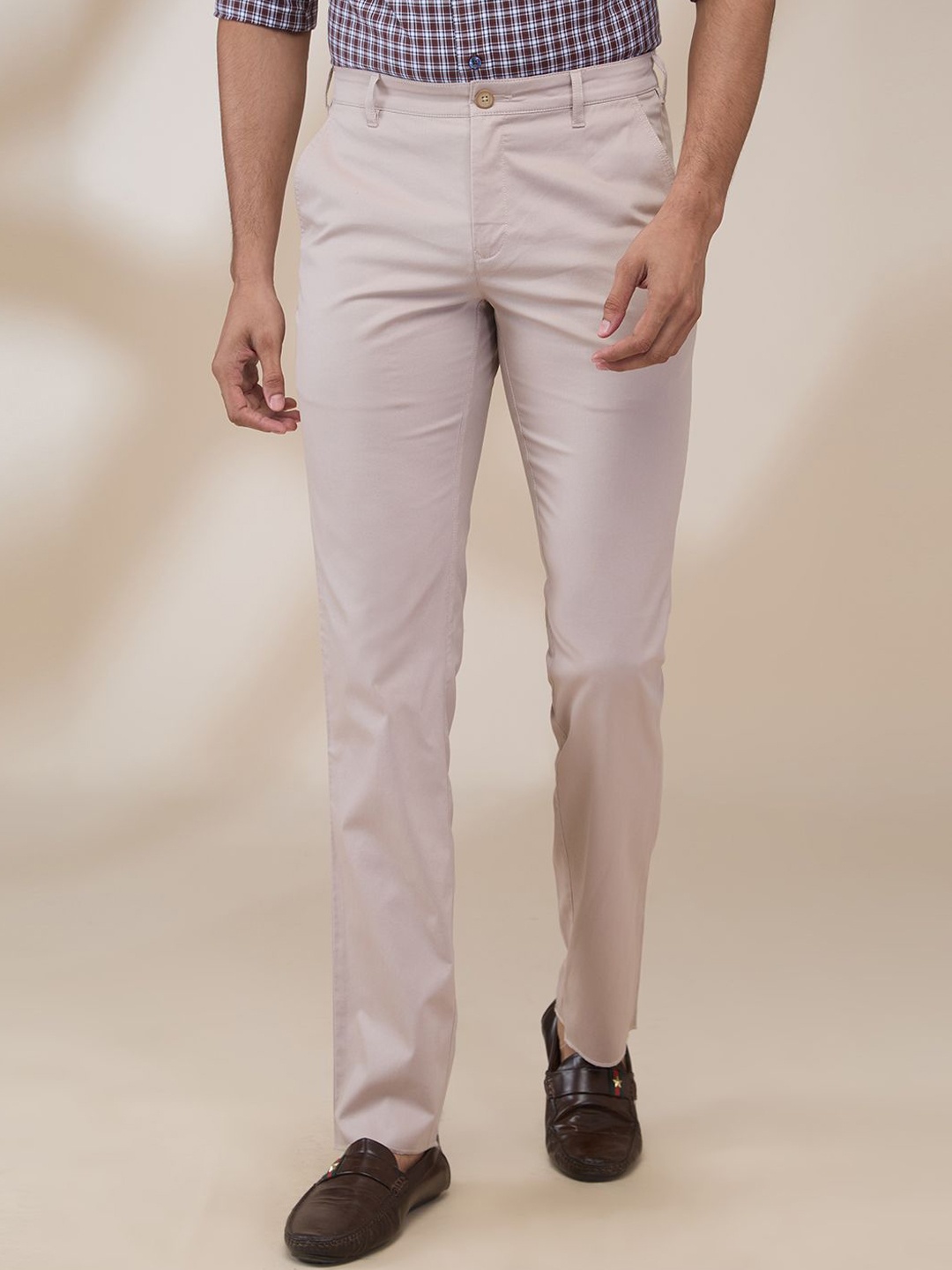 

ColorPlus Men Slim Fit Trousers, Brown