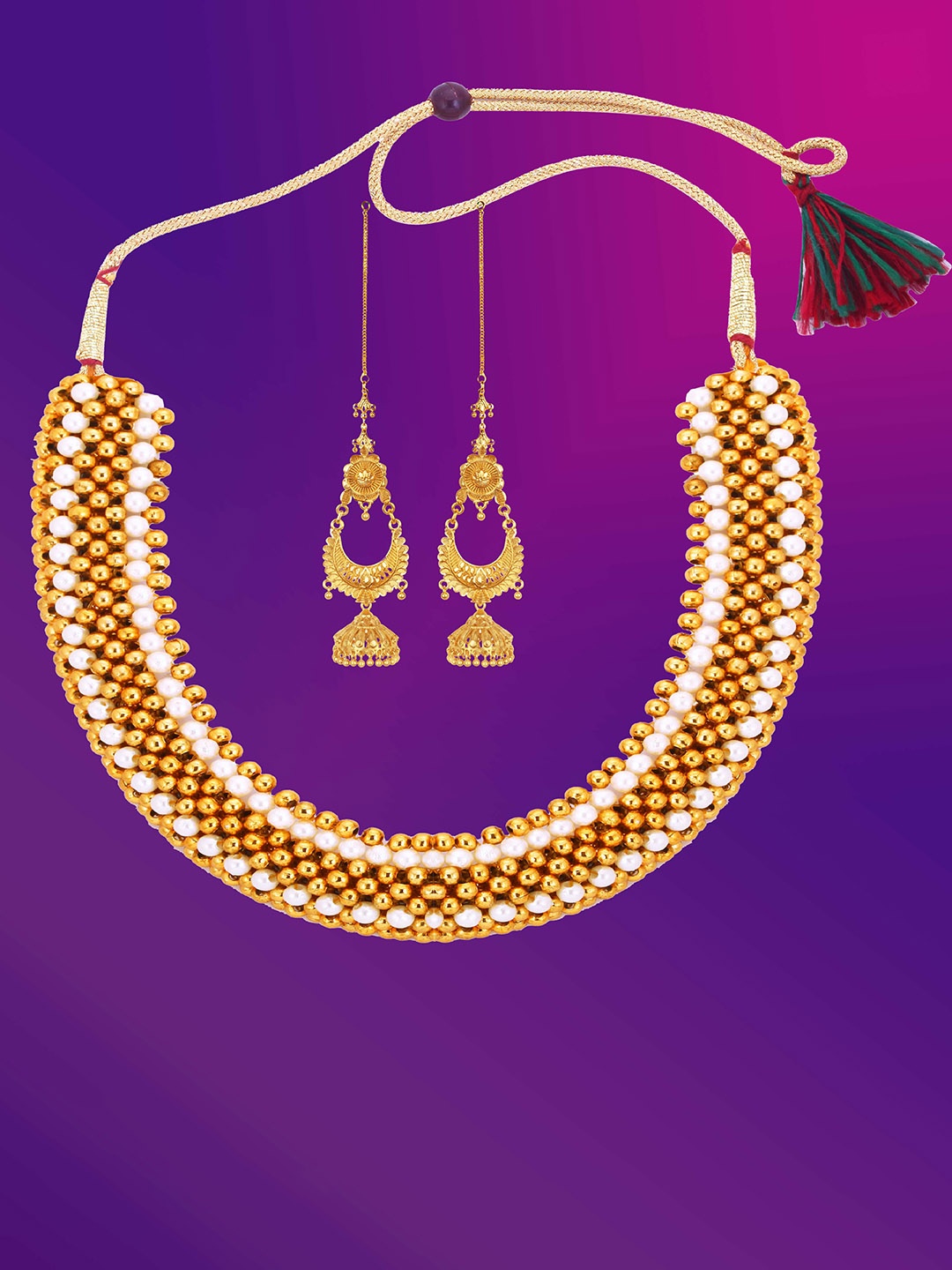 

Lila Gold Plated Jewellery Set