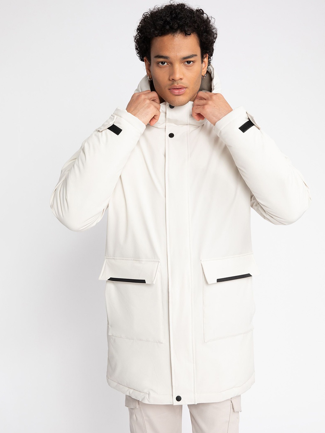 

DeFacto Men Longline Parka Jacket, Na