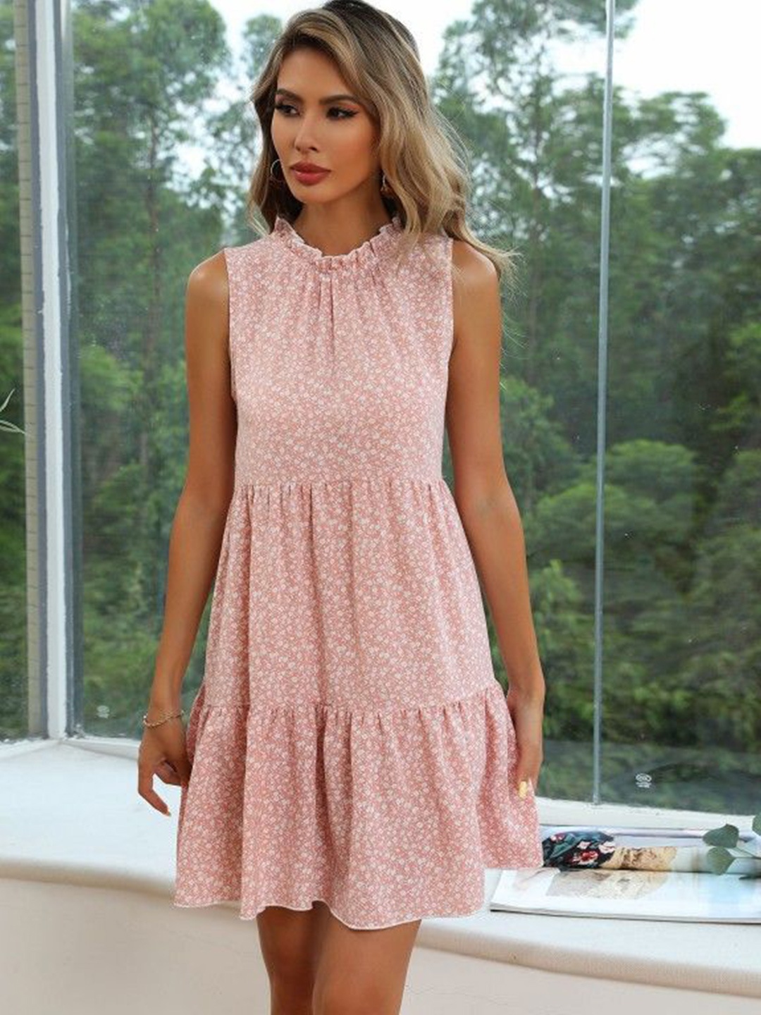 

StyleCast Floral Print A-Line Mini Dress, Pink