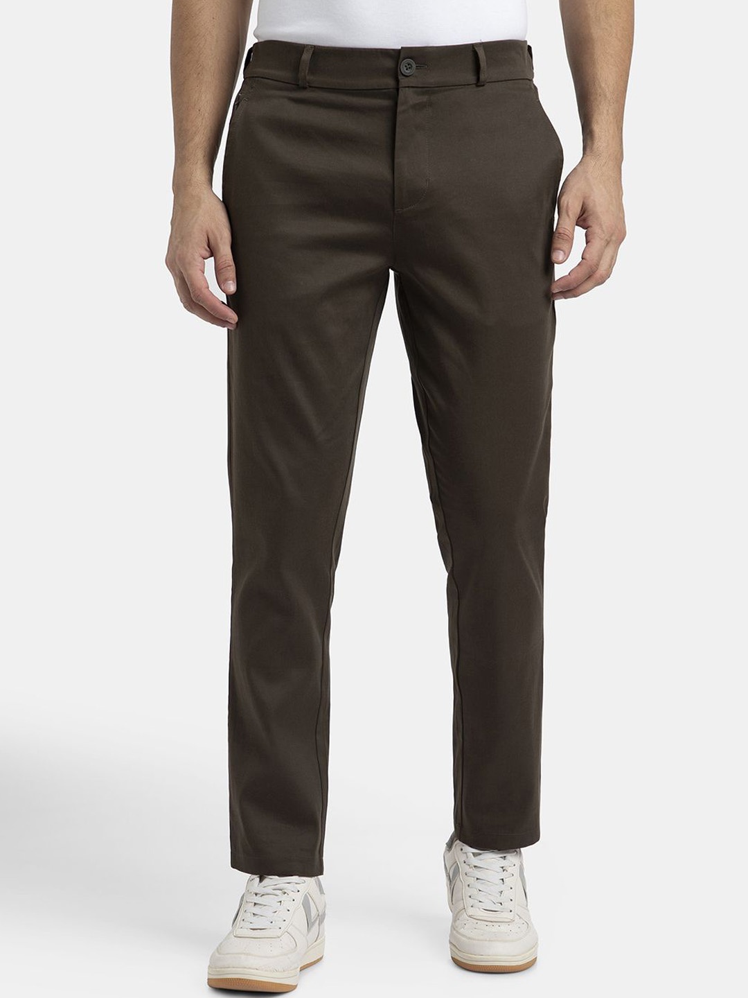

Jockey Men Super Combed Cotton Rich Woven Fabric Slim Fit All Day Pants-IM26, Olive