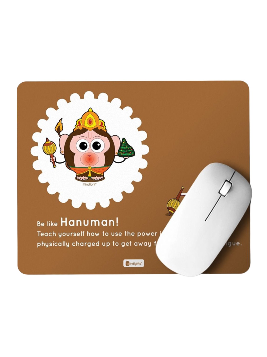 

Indigifts Brown & White Printed Mouse Pad