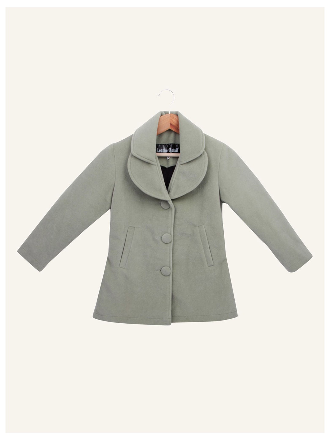 

Leather Retail Girls Tailored Jacket, Green