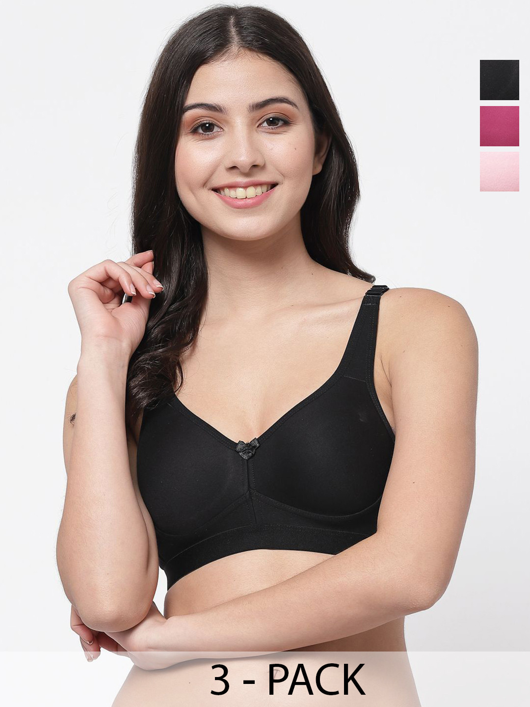 

College Girl Bra Full Coverage Lightly Padded, Black
