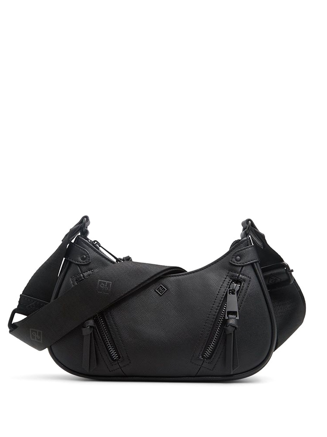 

Call It Spring Women Swagger Shoulder Bag with Tasselled, Black
