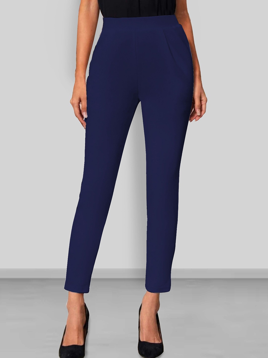 

Dream Beauty Fashion Women Easy Wash Trouser, Navy blue