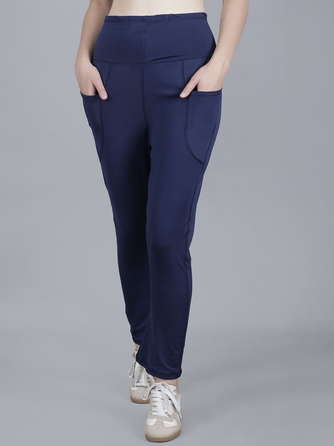 

DYWER Women Ankle-Length Tights, Navy blue