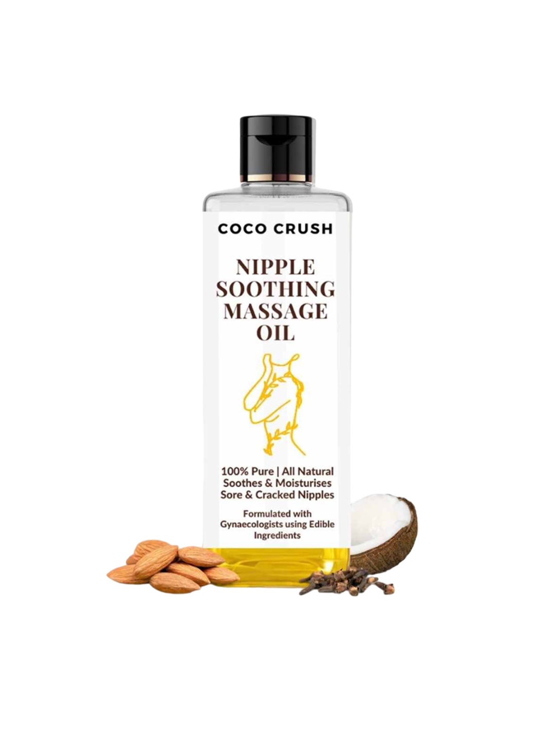 

Coco Crush Natural Nipple Soothing Massage Oil - 200 ml, Transparent