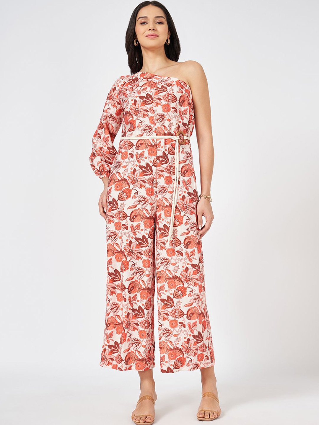 

Honey by Pantaloons Printed Basic Jumpsuit, White