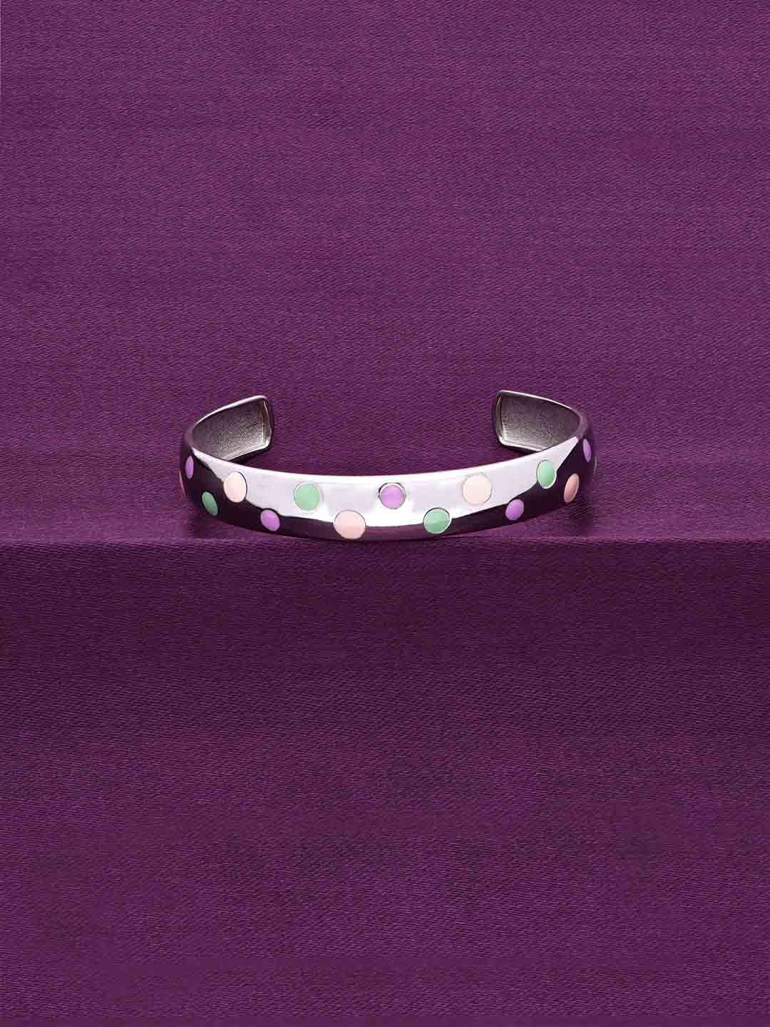 

KAI JEWEL Kids Sterling Silver Rhodium-Plated Cuff Bracelet