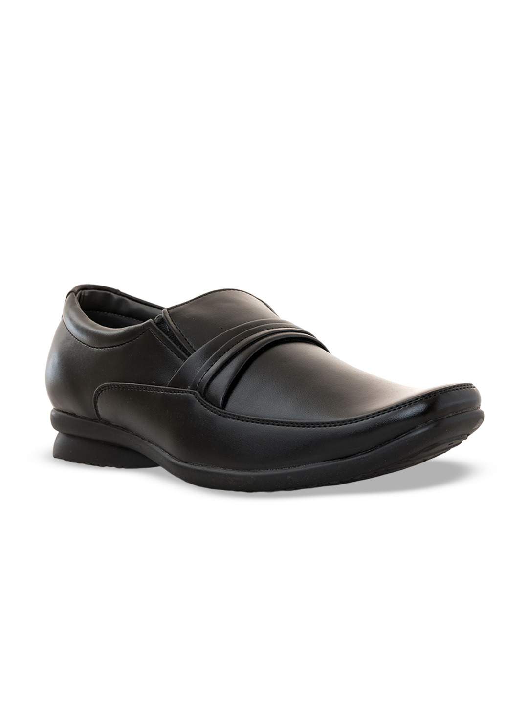 

Khadims Men Leather Formal, Black