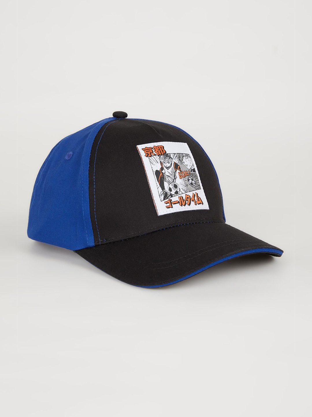 

DeFacto Boys Cotton Printed Baseball Cap, Blue