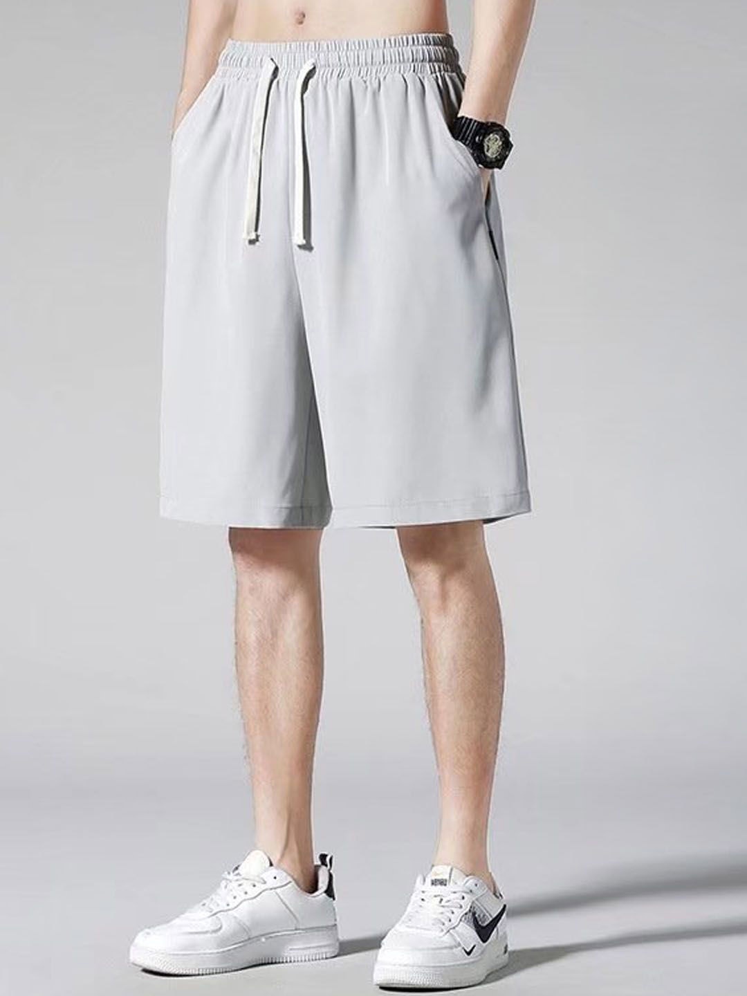 

StyleCast Men Slim Fit Fashion Shorts, Grey