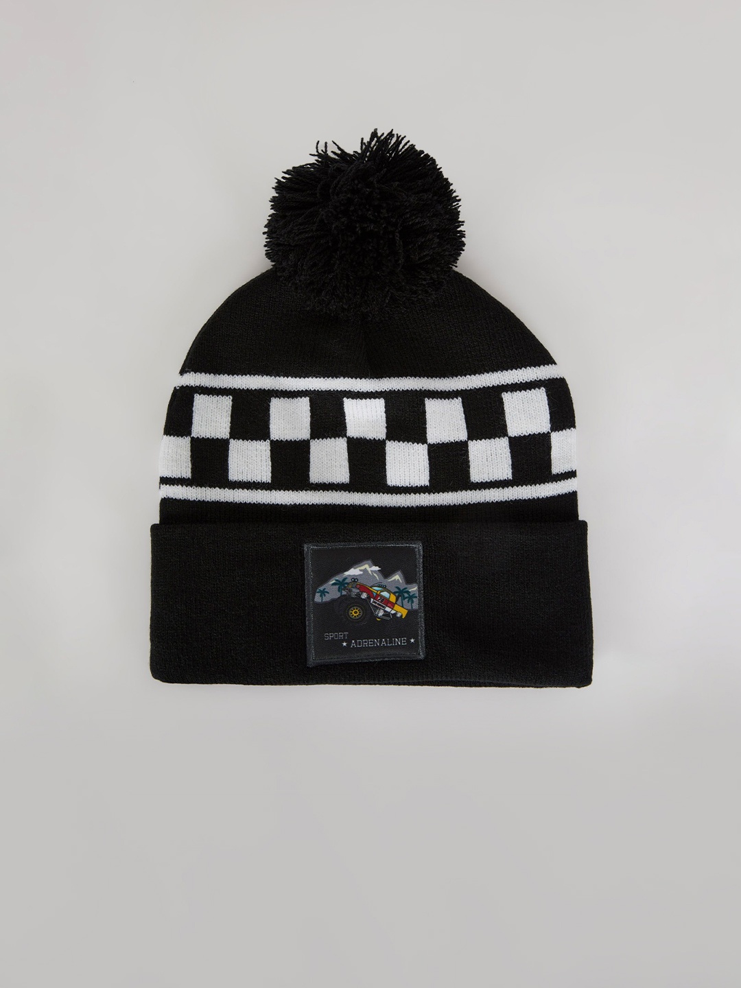 

DeFacto Boys Printed Beanie, Black