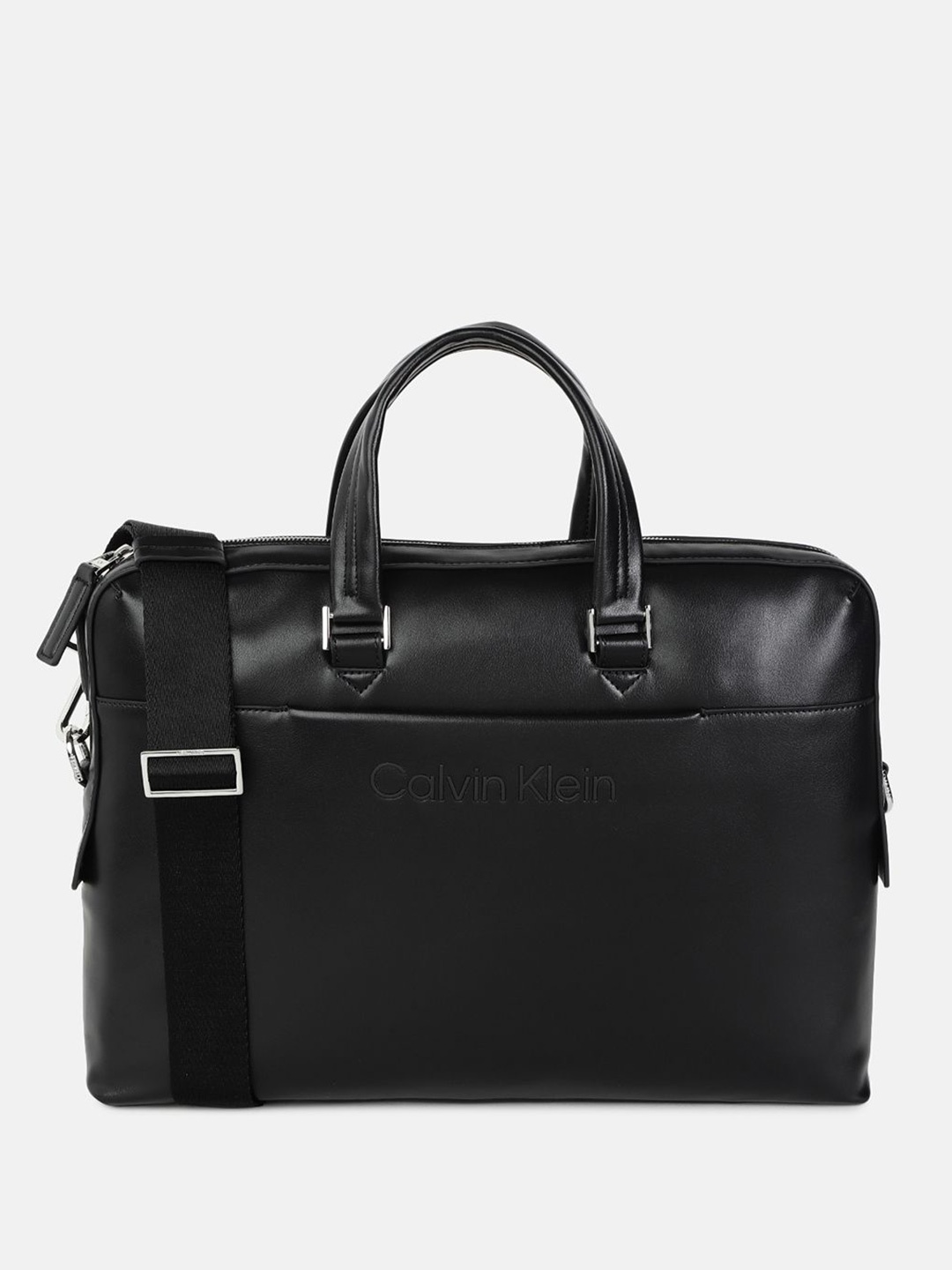 

Calvin Klein Men Two Handles Laptop Bag, Black