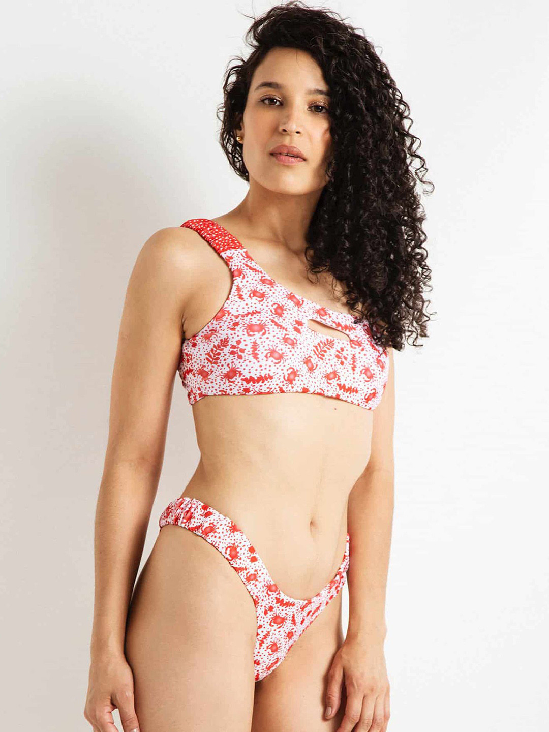 

LULU & SKY Printed Swim Bikini Set, Red