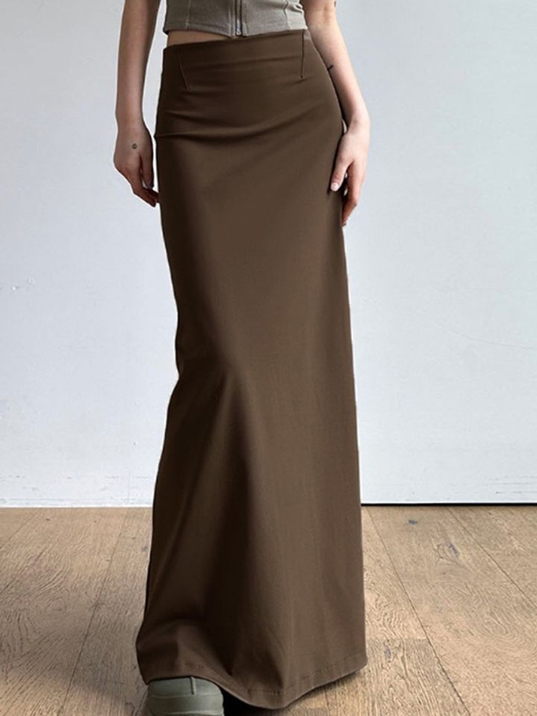 

LULU & SKY A- Line Maxi Skirts, Brown
